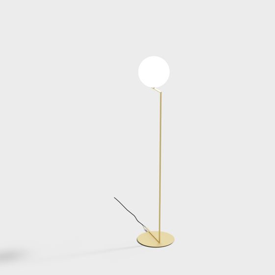 Elegant Floor Lamp 3D model for Modern Interiors