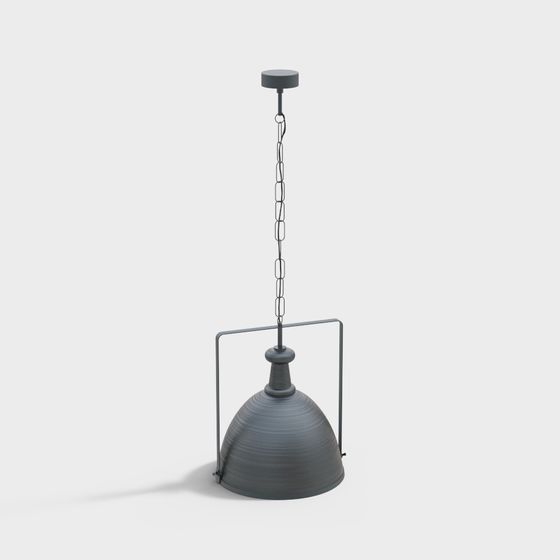 Industrial Style Pendant Light 3D model for Creative Projects
