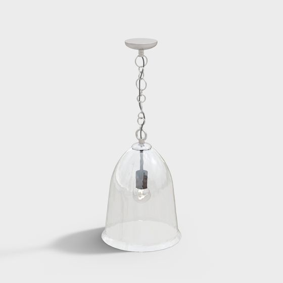 Stylish Minimalist Hanging Light 3D model