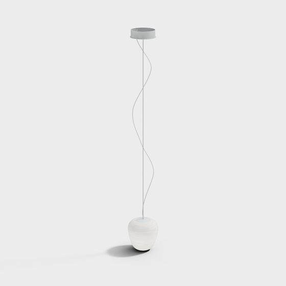 Sleek Minimalist Floor Lamp 3D model