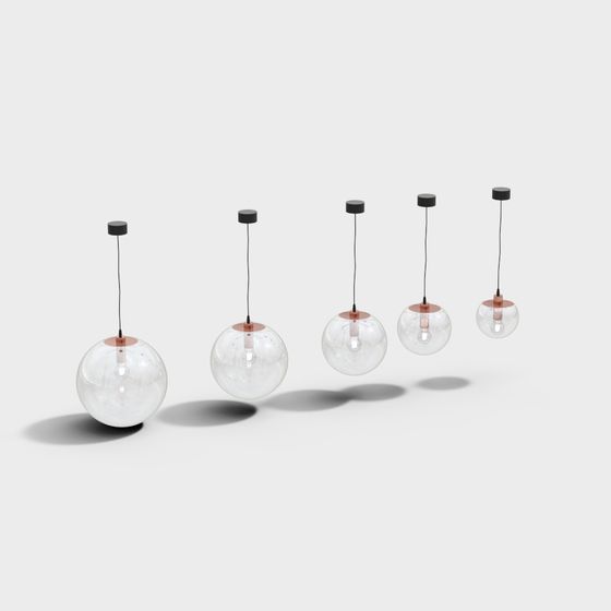 Sphere Pendant Lights 3D model