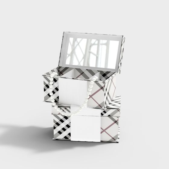 Vintage Jewelry Box 3D model