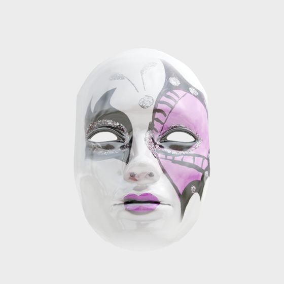 Mask 3D Model in Gray