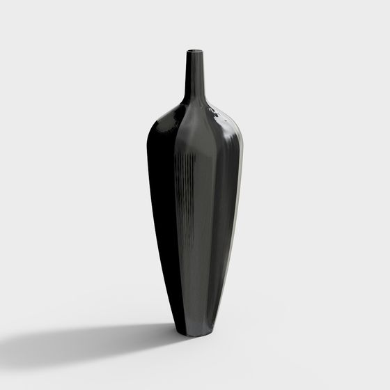 Prism Vase 3D model - Modern Aesthetic Design