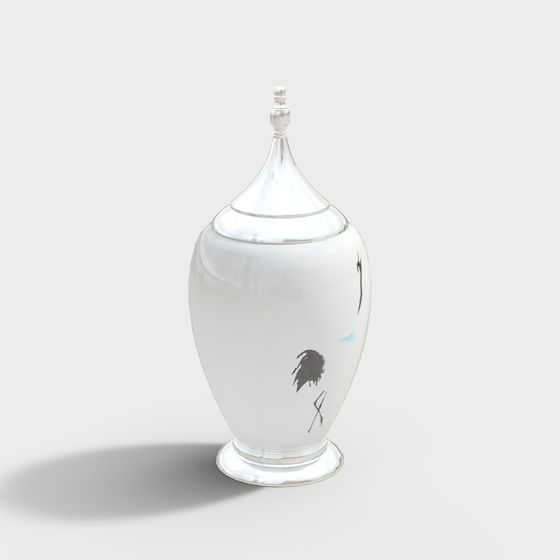 Stylish Glass Vase 3D Model for Creative Spaces