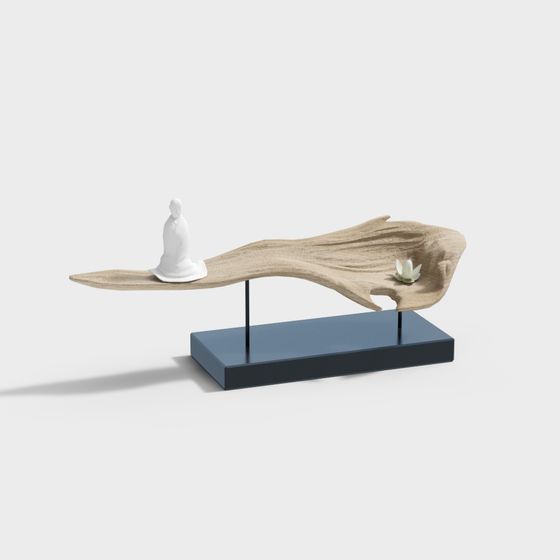 Minimalist Floating Boat 3D model