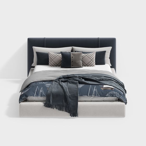 Urban Comfort Bed 3D model