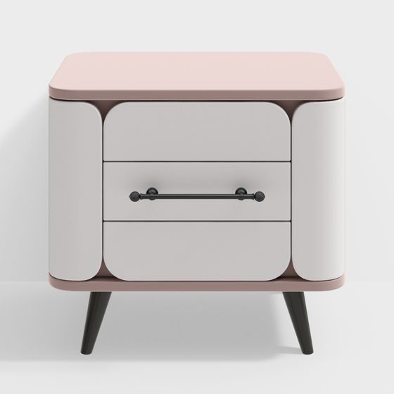 Elegant 3D Nightstand Model for Modern Interiors