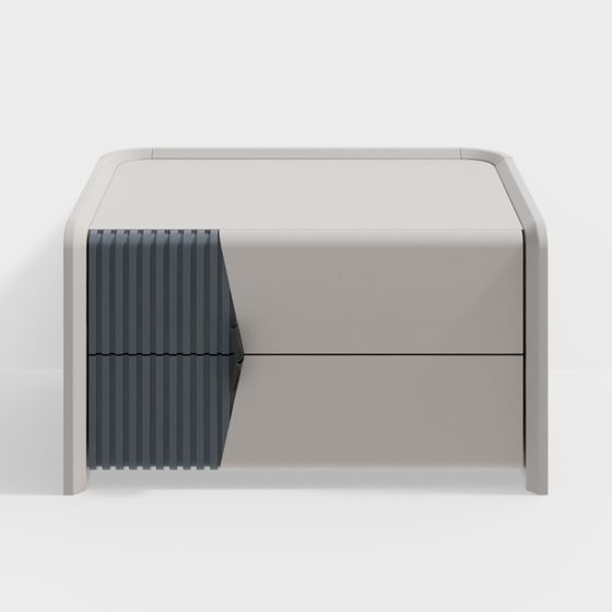 Stylish Minimalist Nightstand 3D model for Contemporary Homes