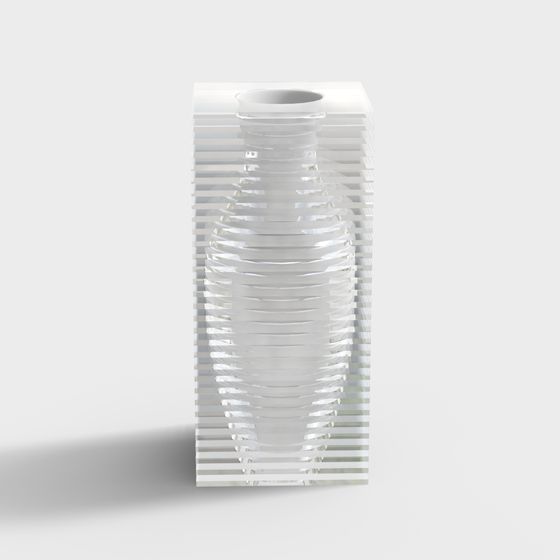 Luminous Flow Bottle 3D model for Creative Applications
