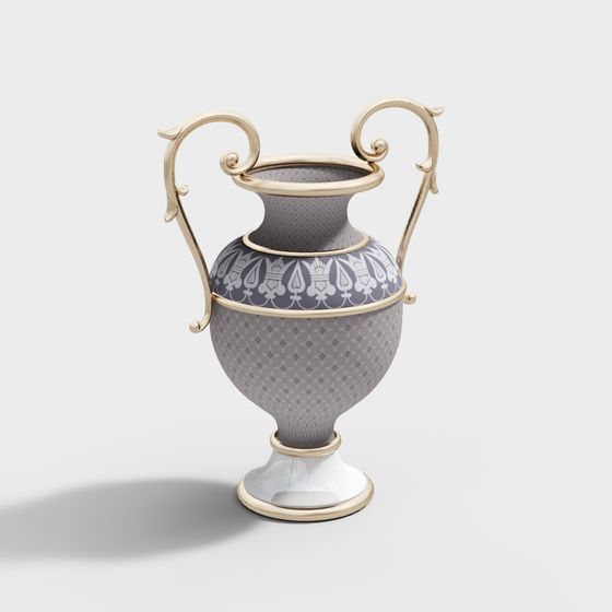 Elegant Classical Vase 3D Model