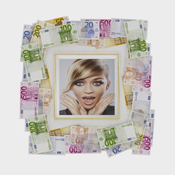 Euro Portrait Frame 3D model