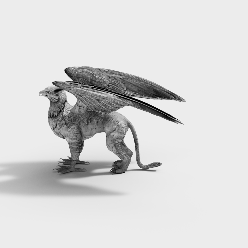 Stunning Gryphon 3D Model for Creative Projects