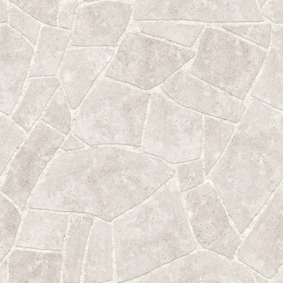Chic Beige Limestone Crazy Paving 3D Model for Flooring