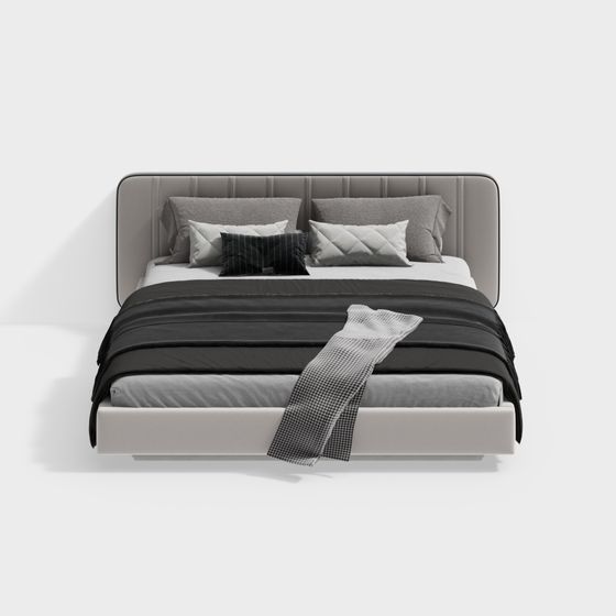 Giường đôi hiện đại