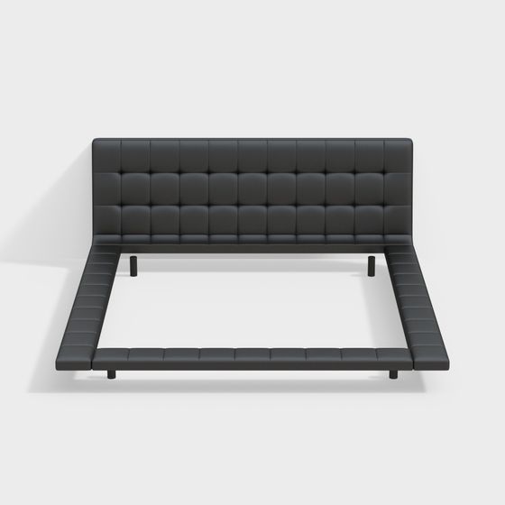 เตียงลอยตัวสมัยใหม่แบบมินิมอล clj-mf-8135 - เตียงหนัง 1.8 เมตร - ไม่มีชุดเครื่องนอน