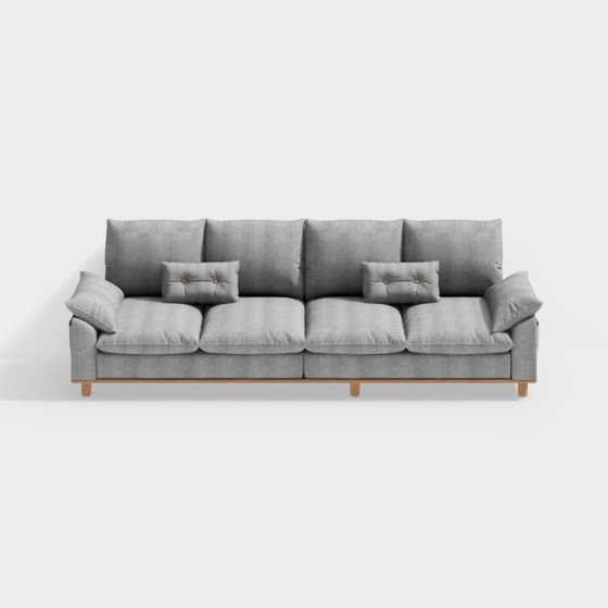 Elegant Minimalist 3D Sofa Model Design