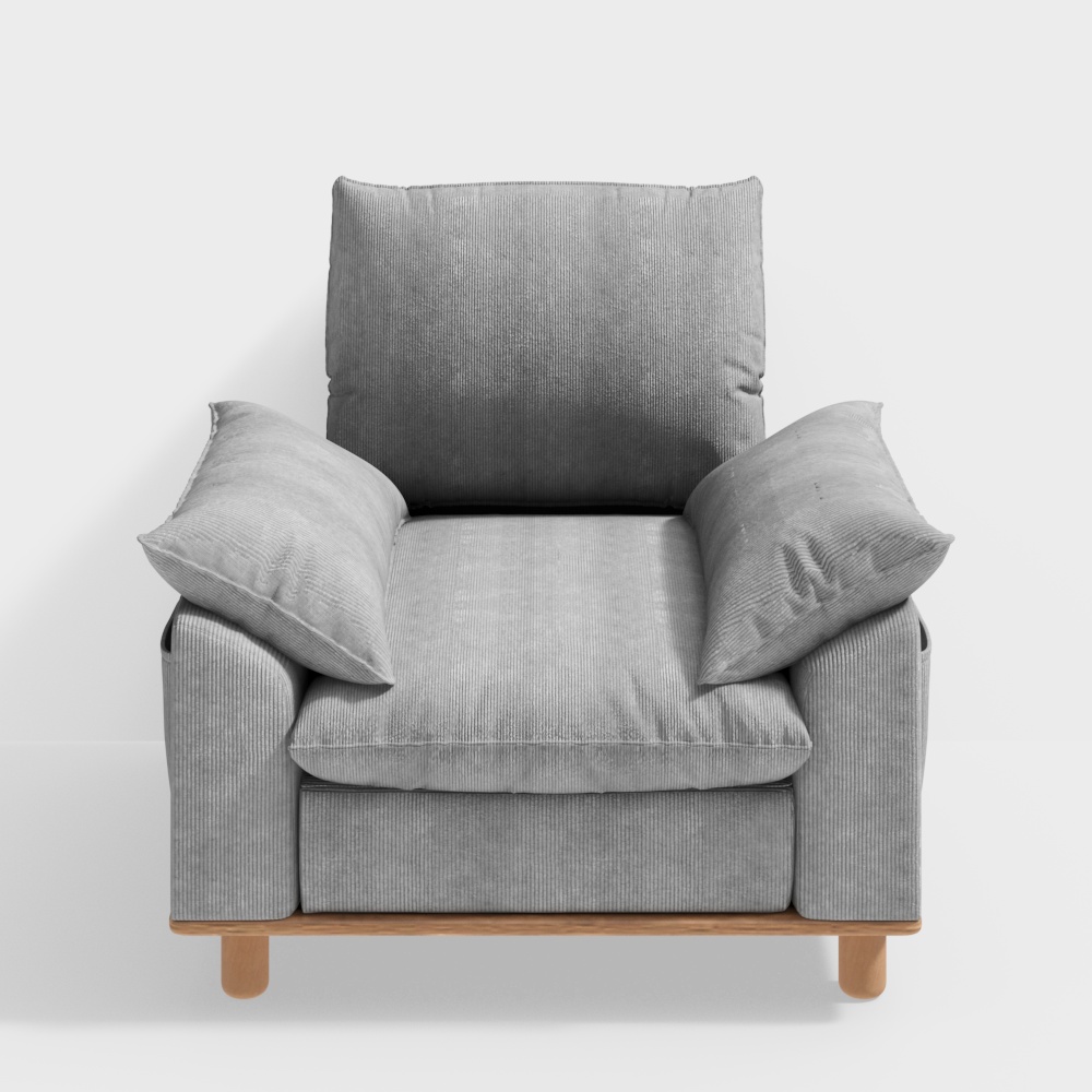 Sofa vải ba chỗ ngồi Qiao Mu Yue