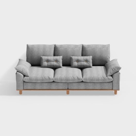Sofa nhỏ Full - Vải gỗ tự nhiên