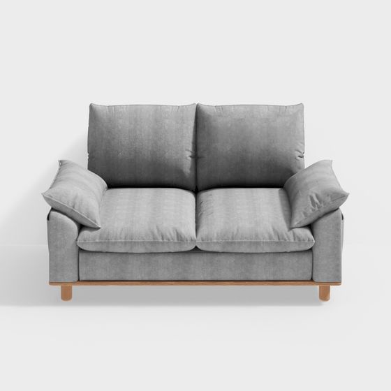 Ghế sofa đầy đủ nhỏ Arbor - Ghế sofa vải gỗ đặc cho hai người