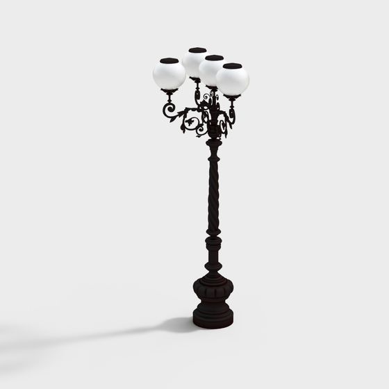 Charming Vintage Street Lamp 3D Model