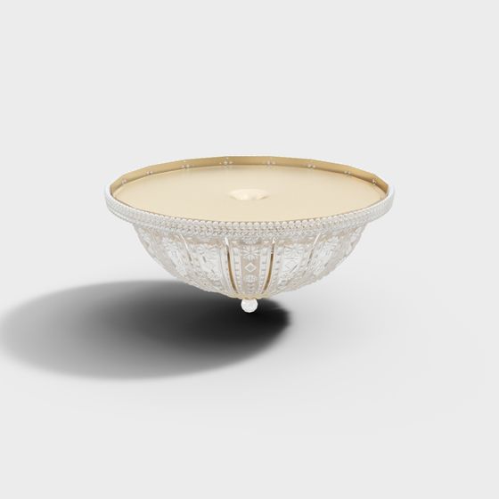 Elegant Crystal Bowl 3D model