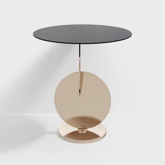 Elegant Round Table 3D model for Modern Interiors