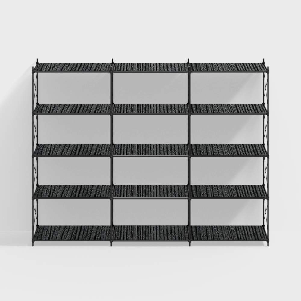 modern wooden bookshelf