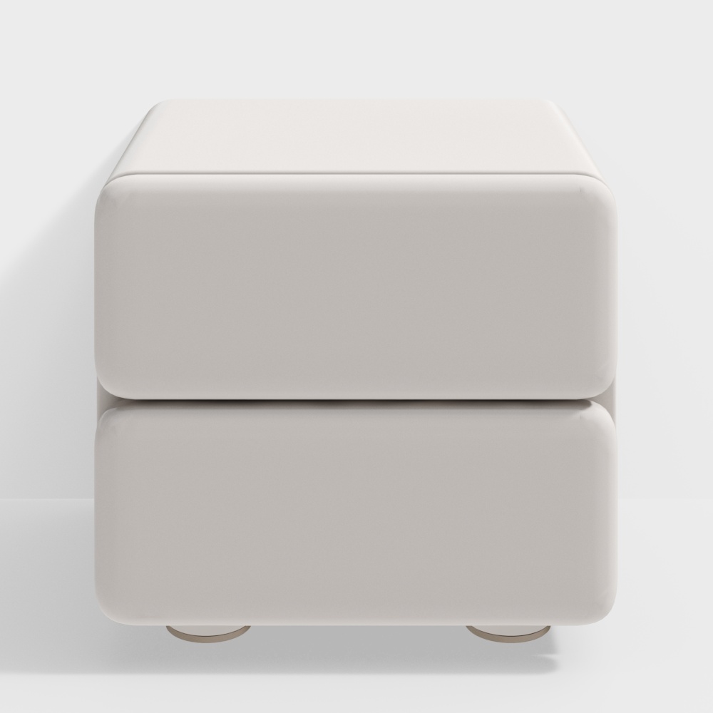 크림 스타일 어린이 침대 옆 테이블