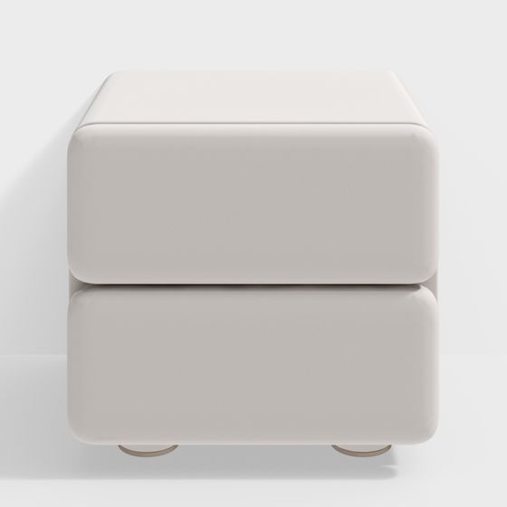 크림 스타일 어린이 침대 옆 테이블