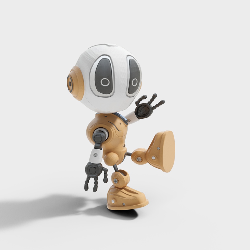Robo Buddy Low-Poly Robot 3D model