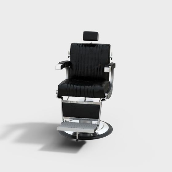 Vintage Barber Chair 3D model