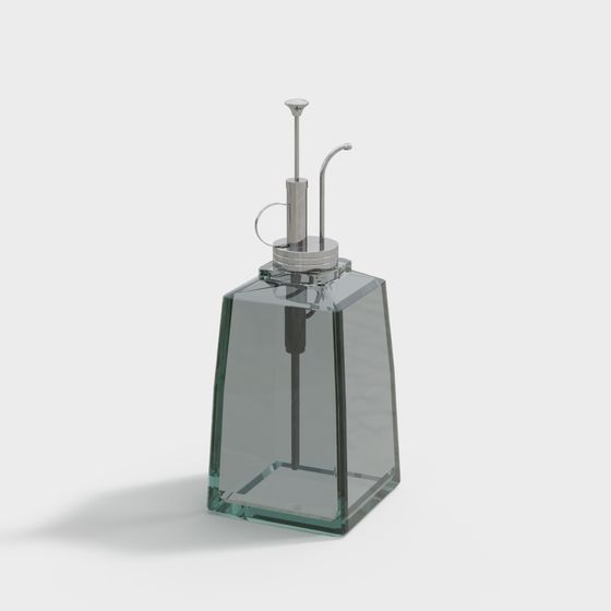 Contemporary Low-Poly Glass Kettle 3D model