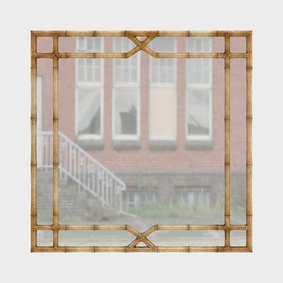 specchio da parete in metallo stile industriale