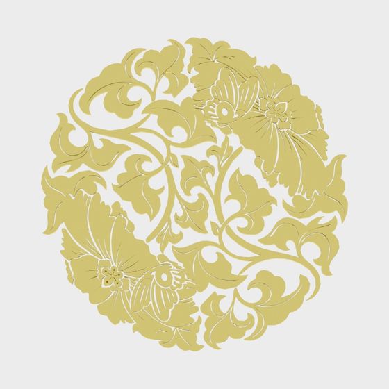 Floral Whirlwind 3D model