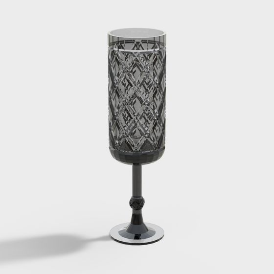 Stylish Crystal Goblet 3D model for Creative Projects