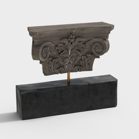 Stunning Roman Capital 3D model for Classical Aesthetics