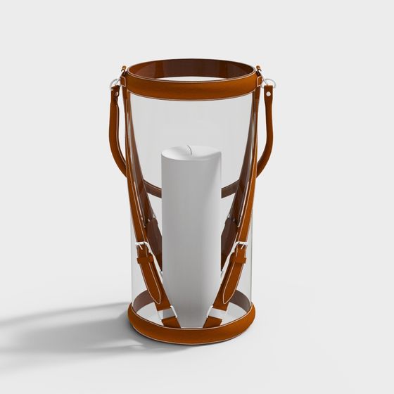 Stylish Transparent Lantern 3D model for Modern Spaces