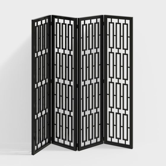 Schermo in legno in stile cinese moderno