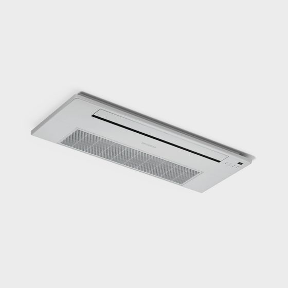 Sleek Minimalist Embedded Air Conditioner 3D model
