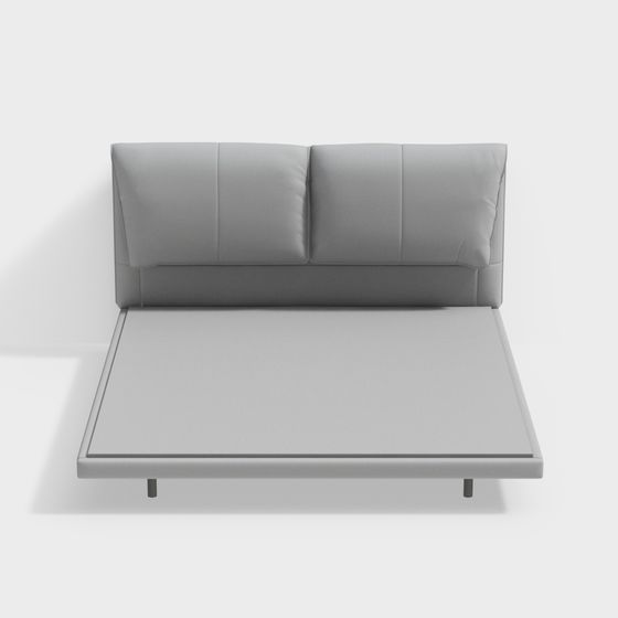 Modern Minimalist 3D Bed Frame Model