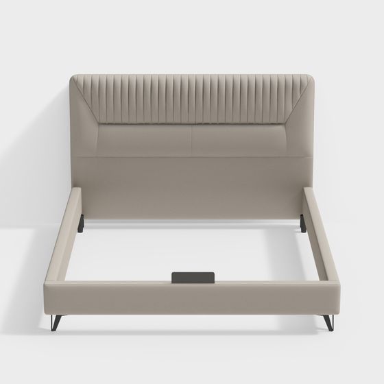 Modern Minimalist Bed Frame 3D model