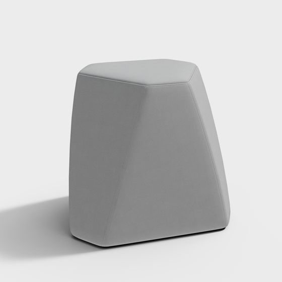 Stylish Urban Corner Stool 3D model