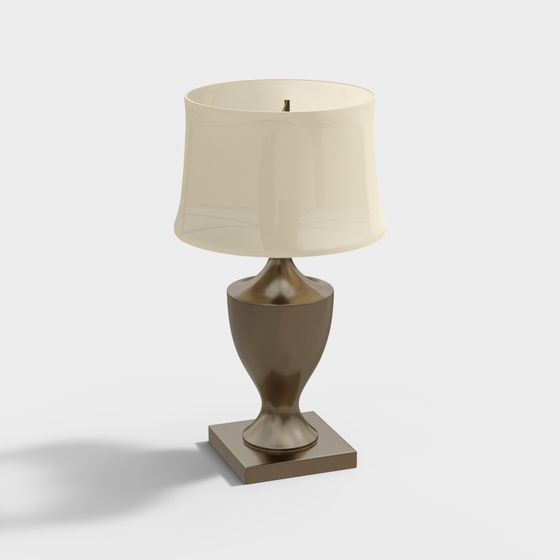 Elegant Low-Poly Table Lamp 3D model