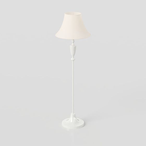 Sleek and Stylish Floor Lamp 3D model for Creative Spaces