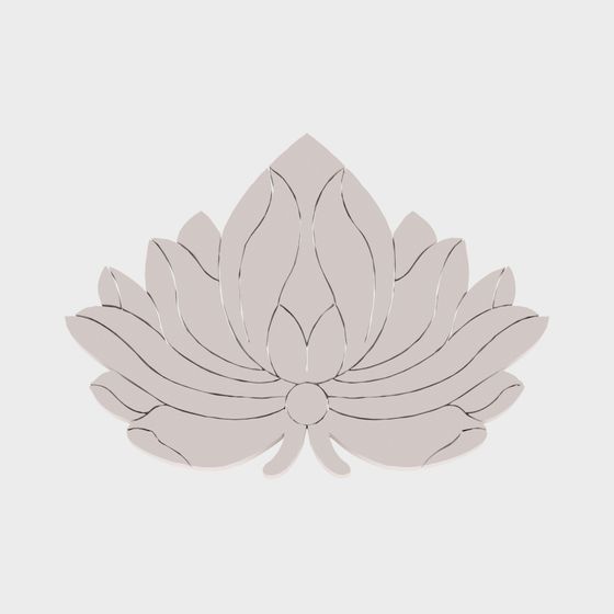 Lotus Bloom Low-Poly 3D Model for Creative Projects