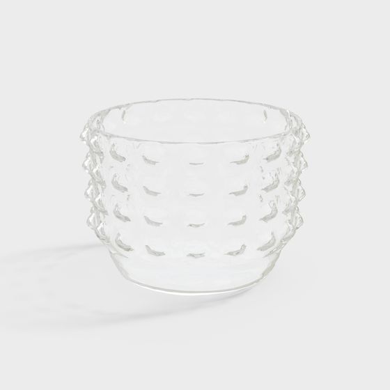 Elegant Low-Poly Glass Cup 3D Model for Creative Use
