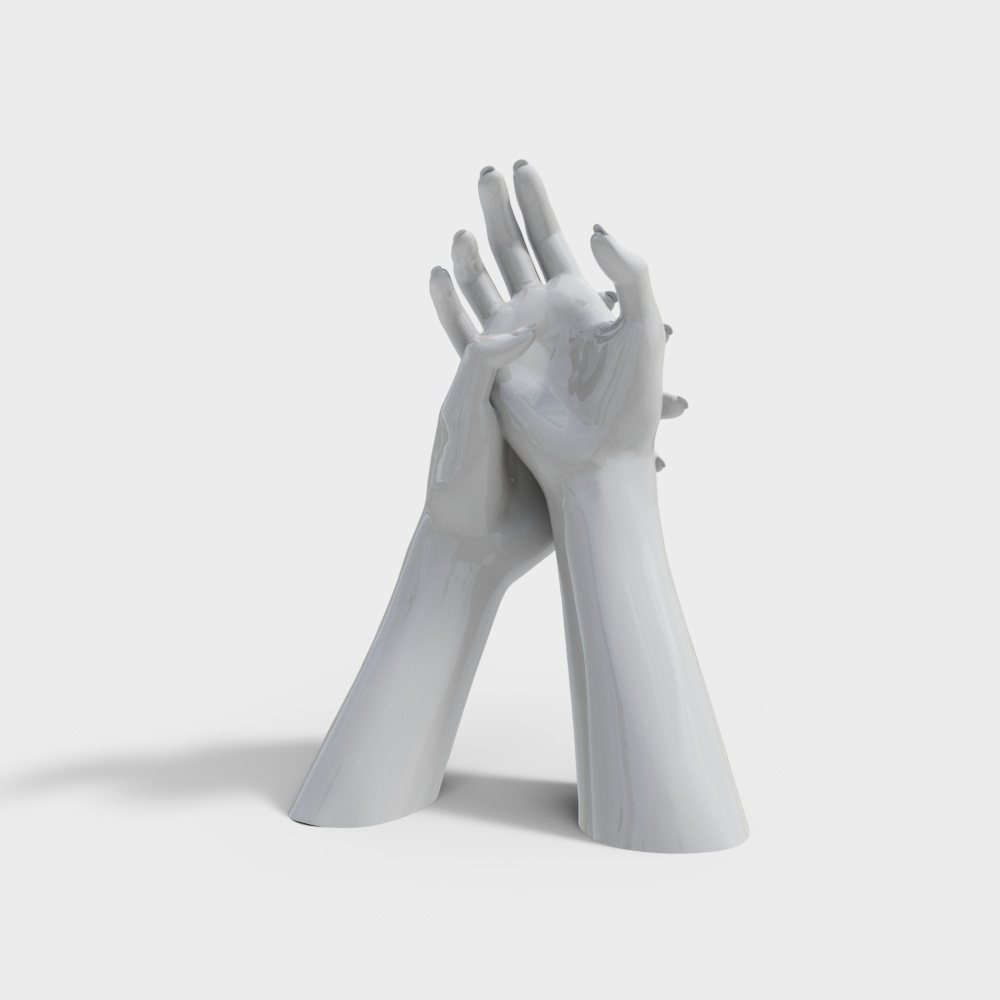 Elegant Hands Embracing 3D model
