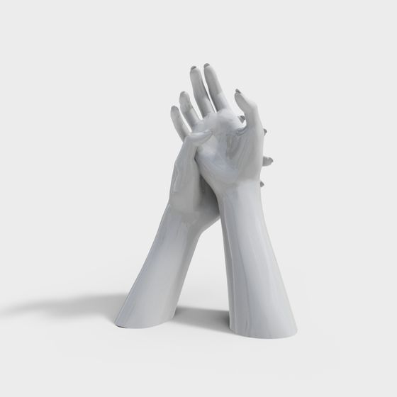 Elegant Hands Embracing 3D model
