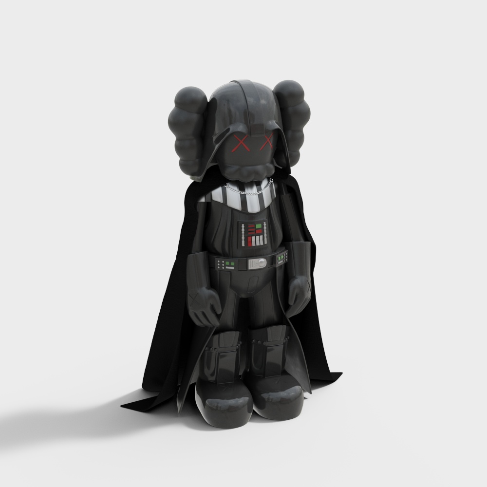 Dark Guardian Low-Poly 3D Model